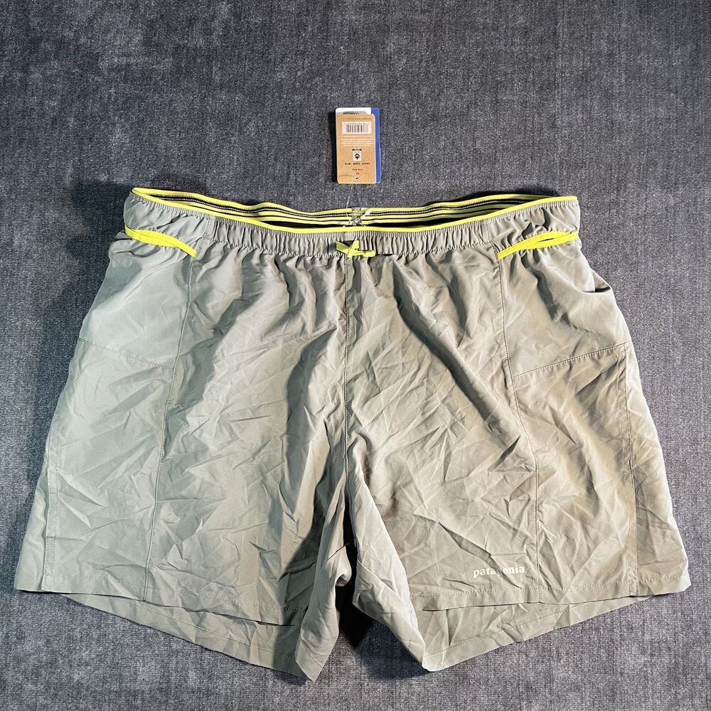 Patagonia Men’s Strider Pro Shorts 5” XL Cave Grey NWT Running Trail Lightweight